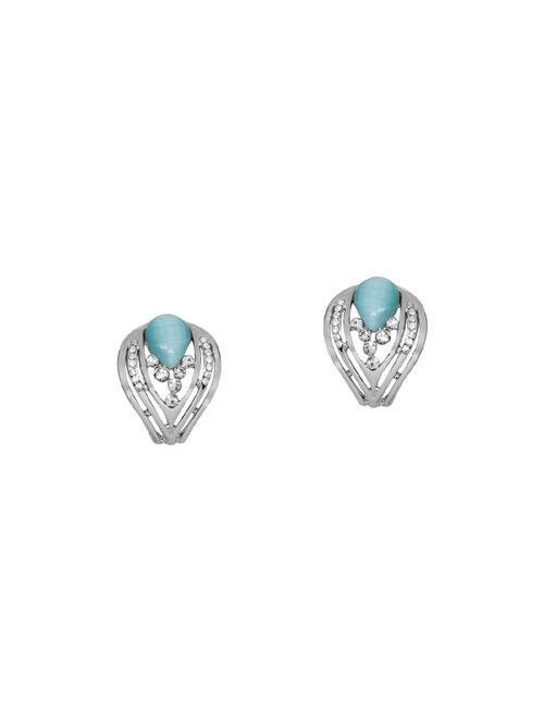 silver metal studs earrings - 14177561 - Very Small Image - 1
