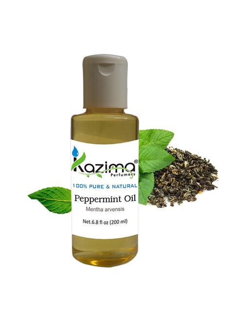 kazima peppermint essential oil (200ml) 100% pure natural & undiluted for skin care & hair treatment - 14179774 - Very Small Image - 1