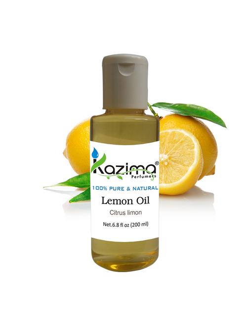 kazima lemon essential oil (200ml) 100% pure natural & undiluted for skin care & hair treatment - 14179788 - Very Small Image - 1