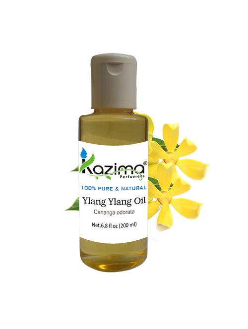 kazima ylang ylang essential oil (200ml) 100% pure natural & undiluted for skin care & hair treatments - 14179792 - Very Small Image - 1