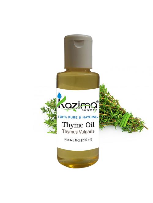 kazima thyme essential oil (200ml) 100% pure natural & undiluted for skin care & hair treatment - 14179806 - Very Small Image - 1