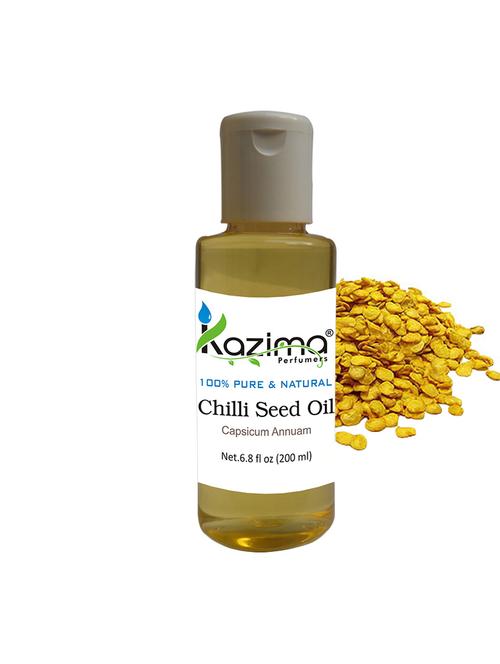 kazima chilli seed essential oil (200ml) 100% pure natural & undiluted for skin care & hair treatment - 14179851 - Very Small Image - 1