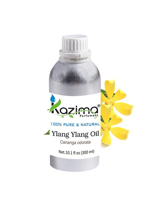 kazima ylang ylang essential oil (300ml) 100% pure natural & undiluted for skin care & hair treatments - 14179886 - Very Small Image - 1