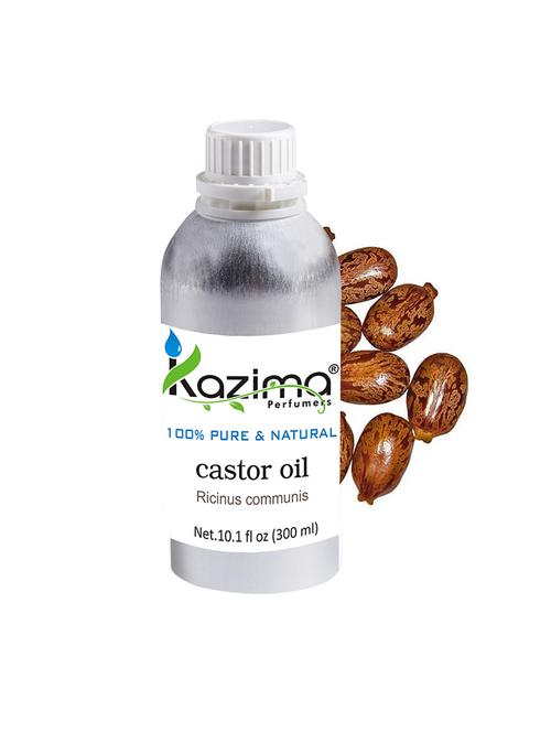 kazima castor cold pressed carrier oil (300ml) 100% pure natural & undiluted for skin care & hair treatment - 14179893 - Very Small Image - 1