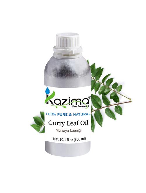 kazima curry leaf essential oil (300ml) 100% pure natural & undiluted for skin care & hair treatment - 14179905 - Very Small Image - 1