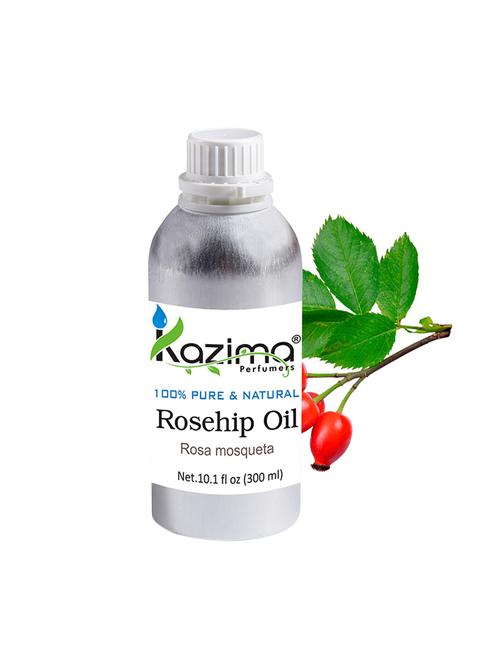 kazima rosehip cold pressed carrier oil (300ml) 100% pure natural & undiluted for skin care & hair treatment - 14179942 - Very Small Image - 1