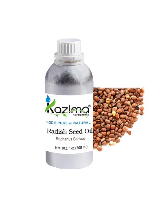 kazima radish seed cold pressed carrier oil (300ml) 100% pure natural & undiluted for skin care & hair treatment - 14179957 - Very Small Image - 1
