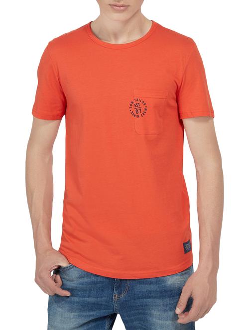 red cotton t-shirt - 14180305 - Very Small Image - 1