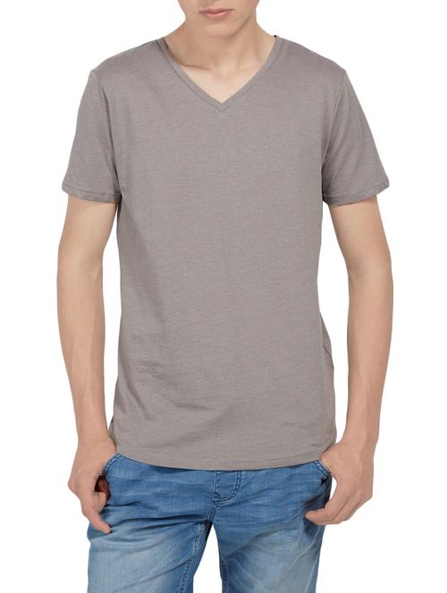 grey cotton t-shirt - 14180324 - Very Small Image - 1