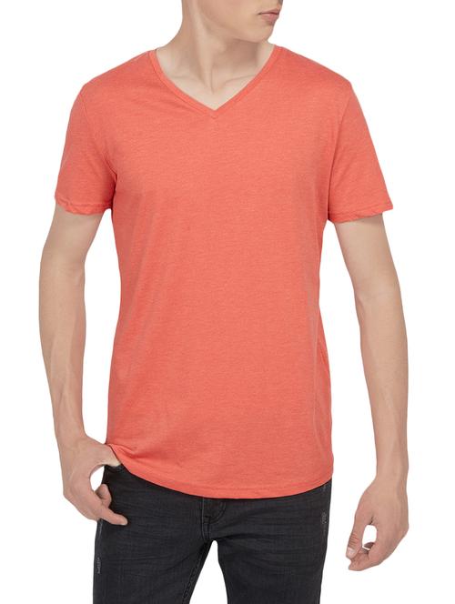 orange cotton t-shirt - 14180325 - Very Small Image - 1