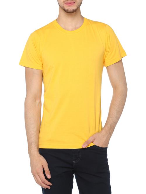 yellow cotton t-shirt - 14181456 - Very Small Image - 1