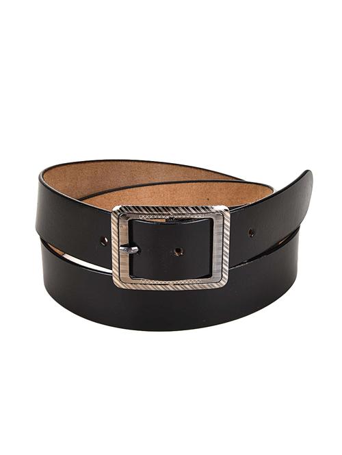 black leather belt - 14184100 - Very Small Image - 1