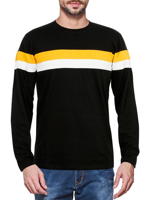 black cotton t-shirt - 14184739 - Very Small Image - 1