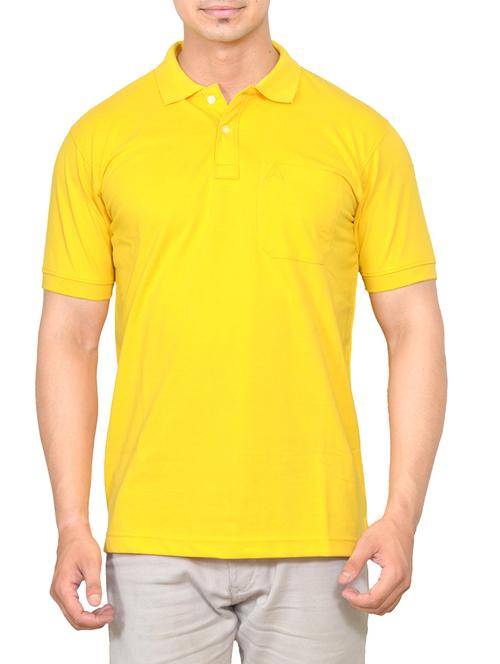 yellow cotton t-shirt - 14185884 - Very Small Image - 1