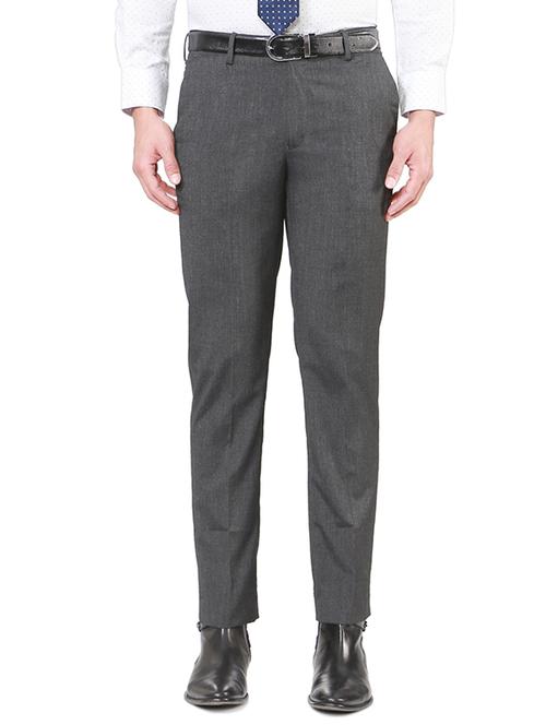 grey polyester blend formal trouser - 14188484 - Very Small Image - 1