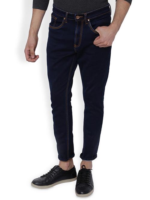 navy blue cotton blend jean - 14189184 - Very Small Image - 1