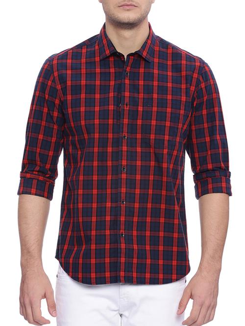 red cotton casual shirt - 14189506 - Very Small Image - 1