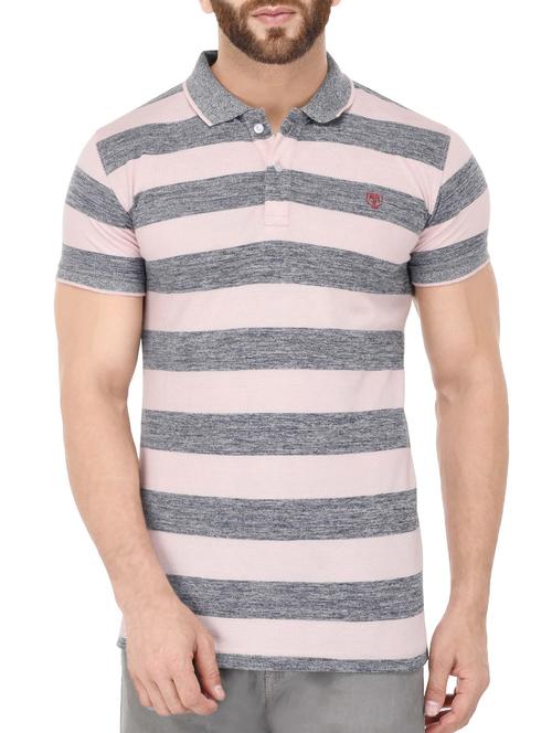 pink cotton polo t-shirt - 14191217 - Very Small Image - 1