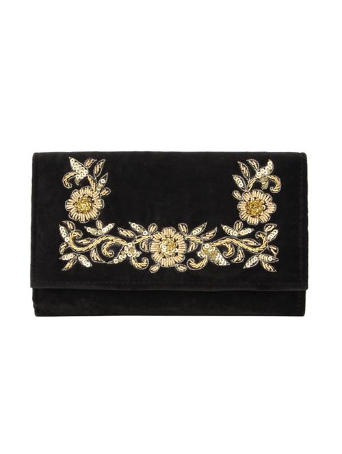 black velvet envelope clutch - 14191782 - Very Small Image - 1