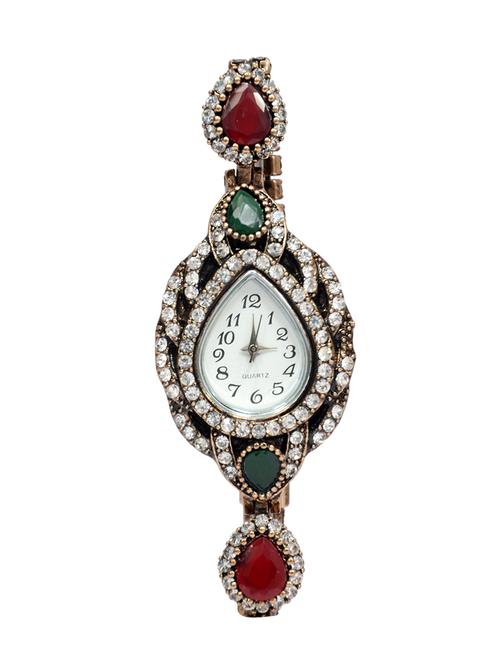 mansiyaorange  analog studded bracelet wrsit watches for women - 14192204 - Very Small Image - 1