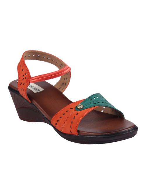 Orange Back Strap Wedge - 14193531 - Very Small Image - 1
