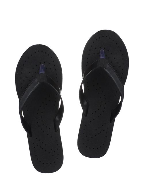 black leatherette  flip flop - 14194022 - Very Small Image - 1
