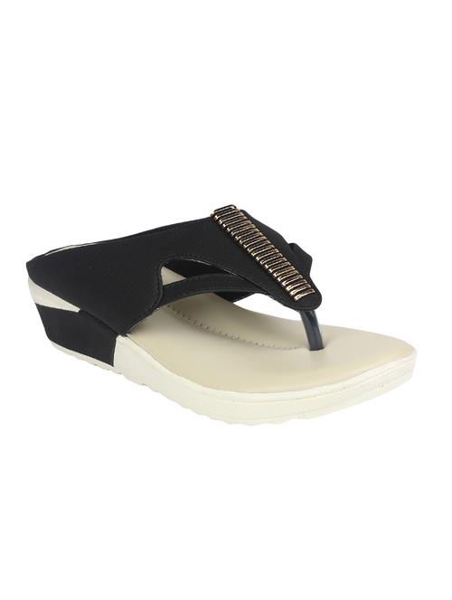 black synthetic slippers - 14194682 - Very Small Image - 1