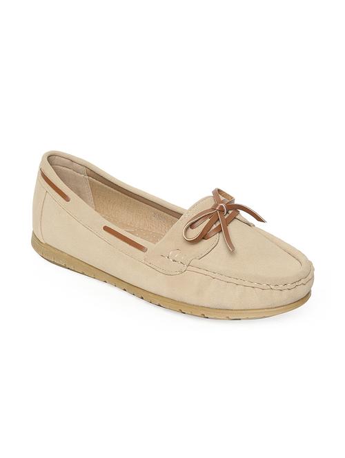 beige suede slip on loafers - 14195607 - Very Small Image - 1