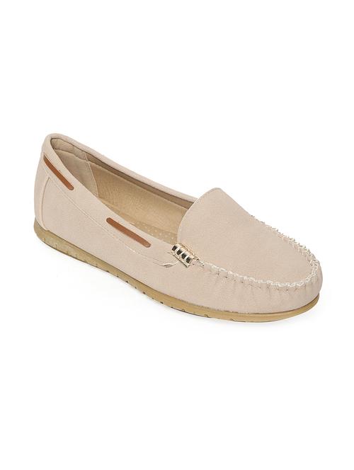 beige suede slip on loafers - 14195611 - Very Small Image - 1