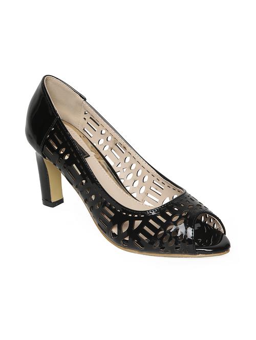 black patent leather slip on sandals - 14195673 - Very Small Image - 1