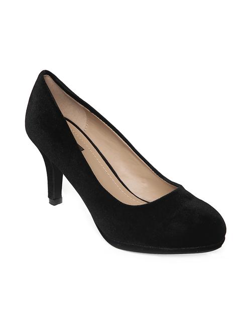 black velvet slip on pumps - 14195683 - Very Small Image - 1