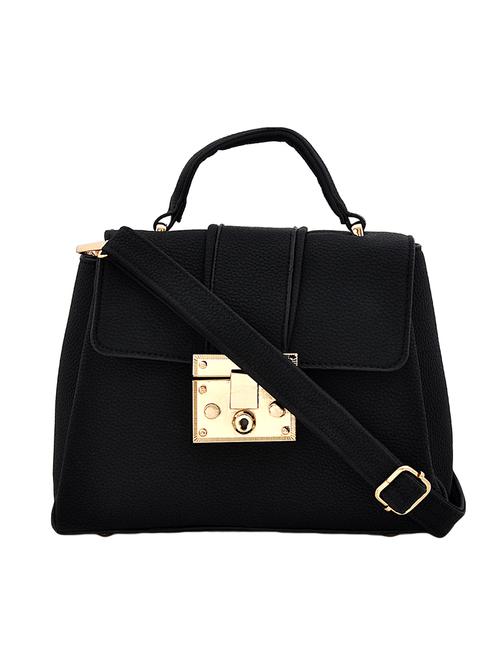 black leatherette  sling bag - 14197016 - Very Small Image - 1