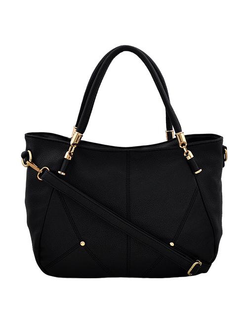 black leatherette  handbag - 14197019 - Very Small Image - 1