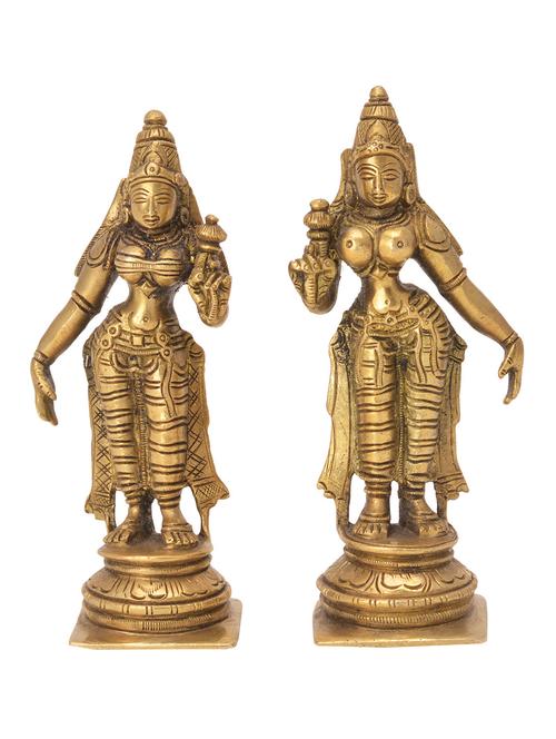 decorative statue of riddhi siddhi handicrafts product - 14198443 - Very Small Image - 1
