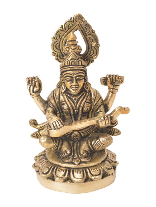 decorative goddess statue of sarasvati handicrafts product - 14198495 - Very Small Image - 1