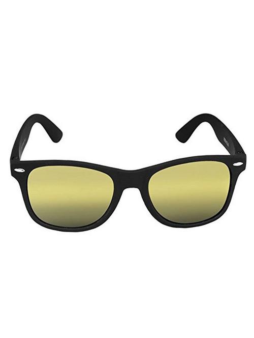 black frame yellow shade wayfarer sunglass (unisex) - 14204517 - Very Small Image - 1