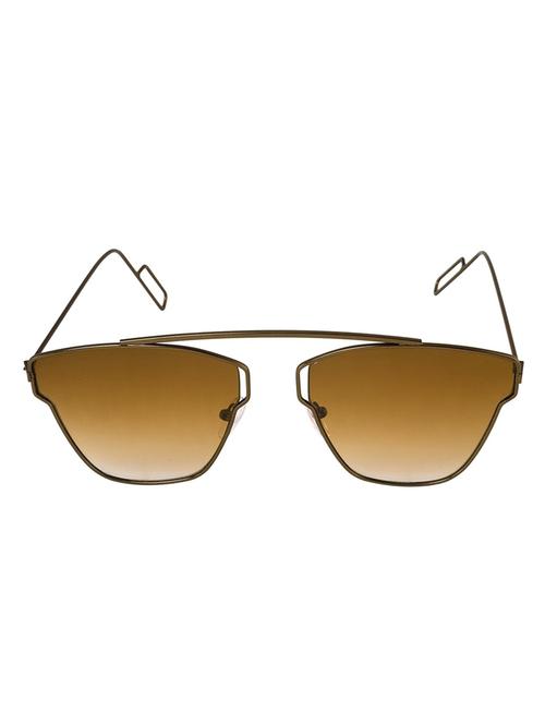 brown frame brown shade lens aviator unisex sunglasses - 14204519 - Very Small Image - 1