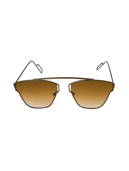 brown frame brown shade lens aviator unisex sunglasses - 14204537 - Very Small Image - 1