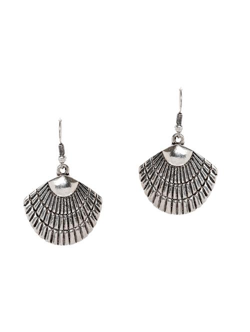 silver metal drop earrings - 14204992 - Very Small Image - 1