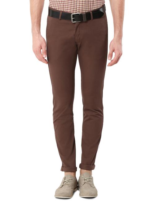 brown cotton chinos - 14206379 - Very Small Image - 1
