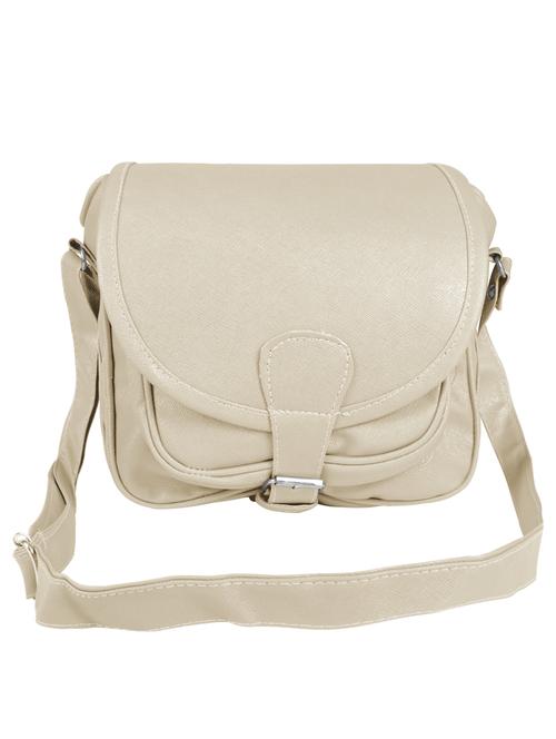 cream cotton regular sling bag - 14206394 - Very Small Image - 1