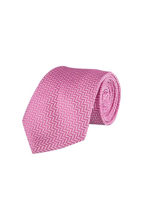 pink polyester tie - 14206989 - Very Small Image - 1