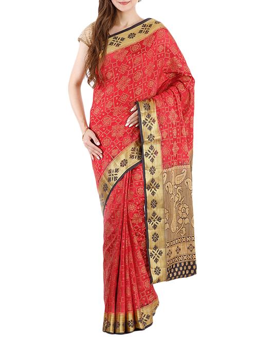 the chennai silks jute saree with blouse - 14207277 - Very Small Image - 1