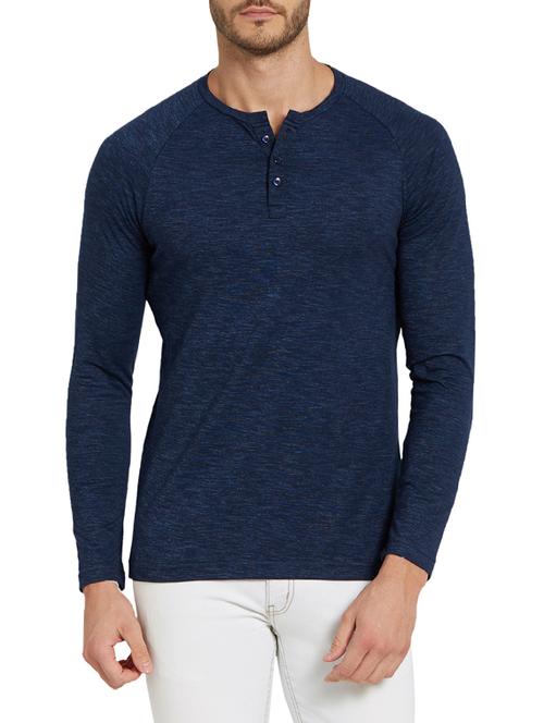 navy blue cotton t-shirt - 14209256 - Very Small Image - 1