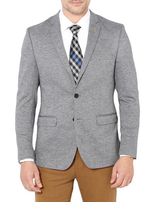 grey polyester formal blazer - 14212082 - Very Small Image - 1
