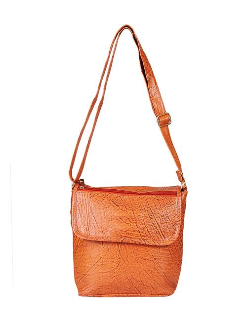 brown cotton regular sling bag - 14213339 - Very Small Image - 1