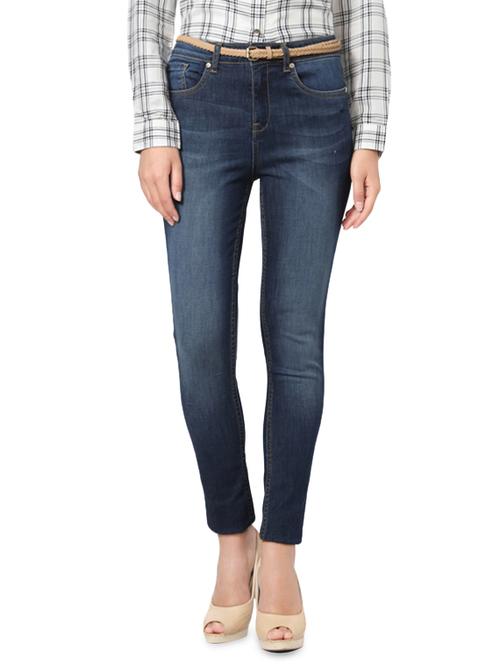 blue stone washed denim jeans - 14214189 - Very Small Image - 1