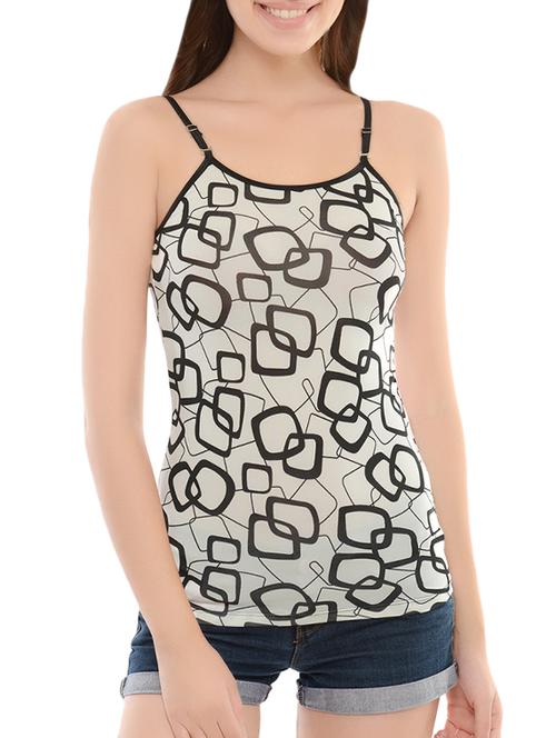 black printed nylon camisole - 14214493 - Very Small Image - 1