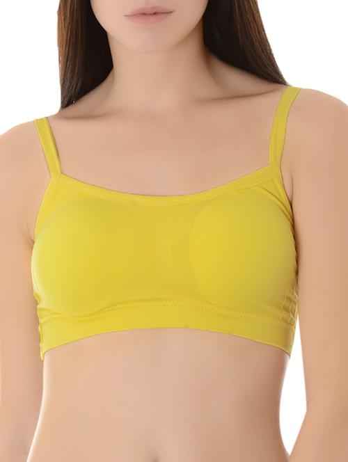 yellow nylon lette bra - 14214595 - Very Small Image - 1