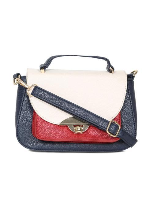 Blue Leatherette Regular Sling Bag - 14215287 - Very Small Image - 1